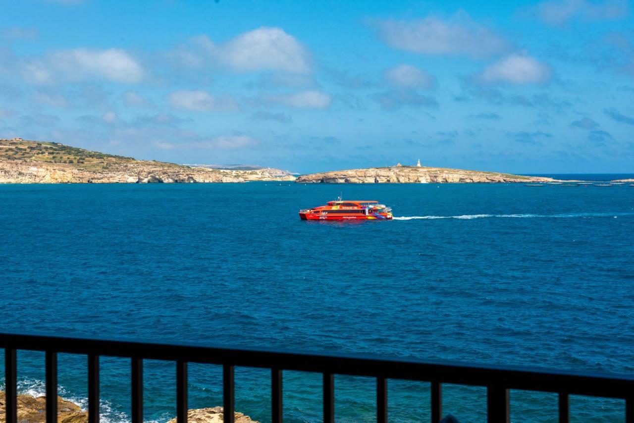 Islet Promenade Seafront 1 Bedroom Apartment With Sea View Balcony By Getawaysmalta St. Paul's Bay Exterior foto