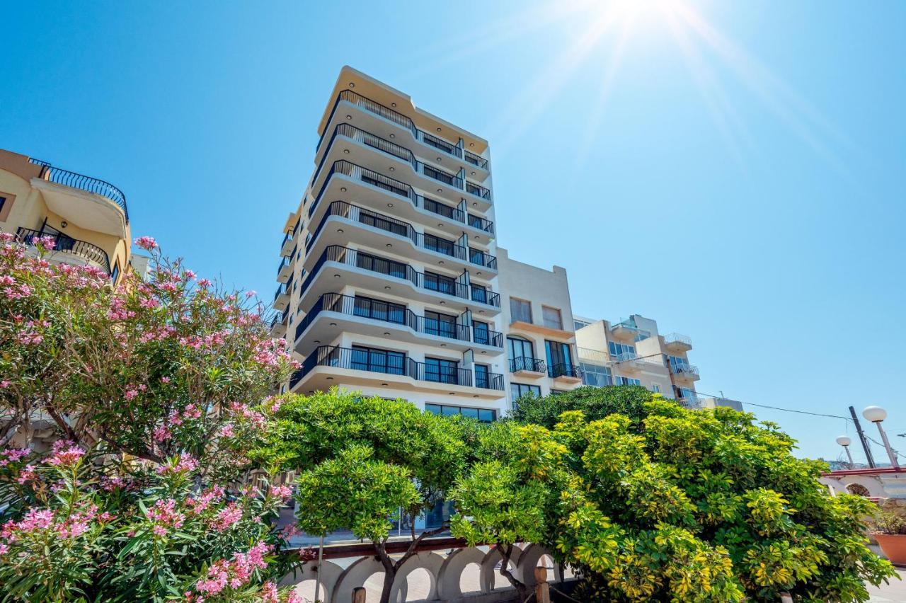 Islet Promenade Seafront 1 Bedroom Apartment With Sea View Balcony By Getawaysmalta St. Paul's Bay Exterior foto