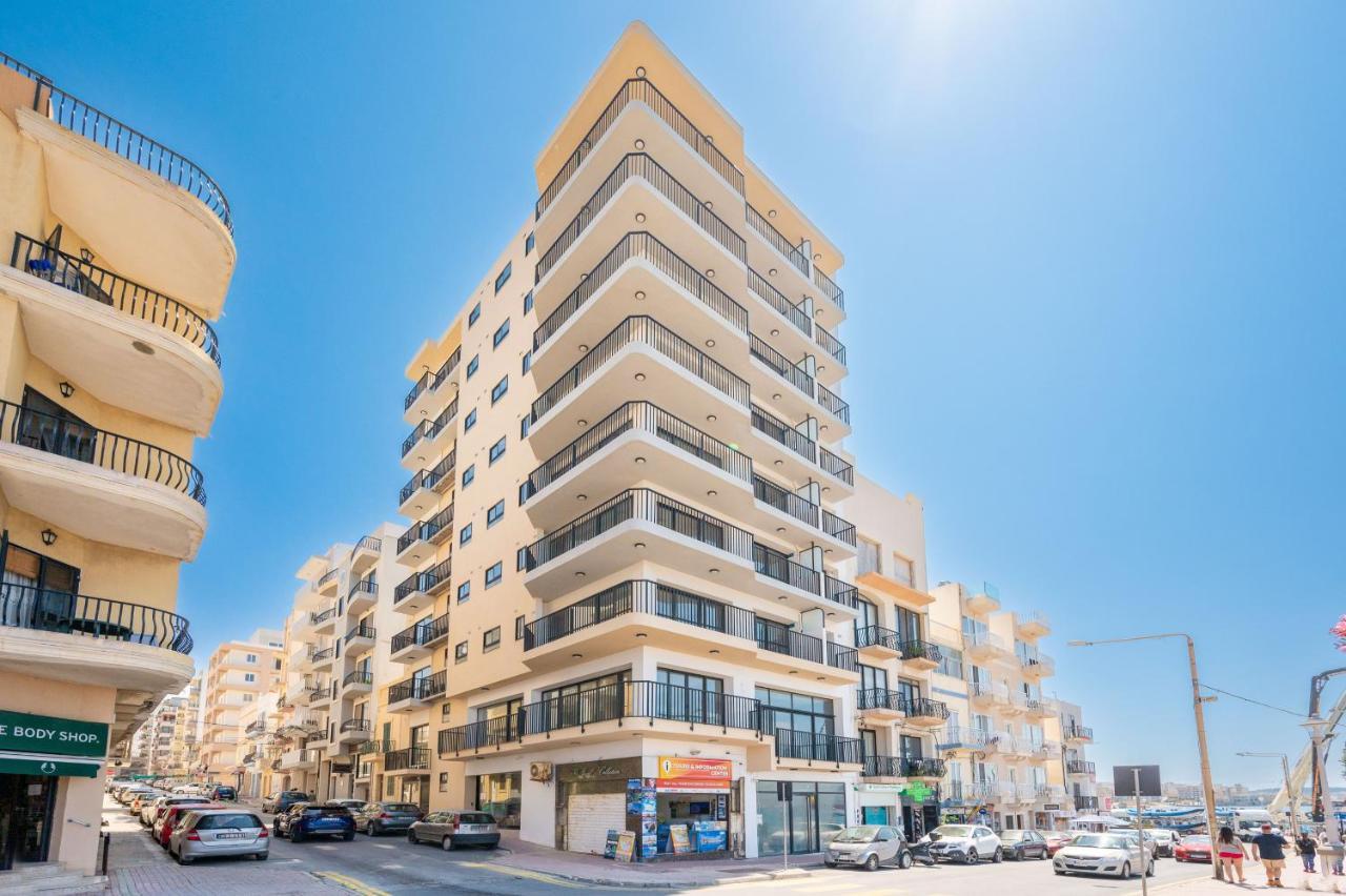 Islet Promenade Seafront 1 Bedroom Apartment With Sea View Balcony By Getawaysmalta St. Paul's Bay Exterior foto