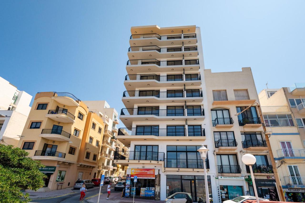 Islet Promenade Seafront 1 Bedroom Apartment With Sea View Balcony By Getawaysmalta St. Paul's Bay Exterior foto